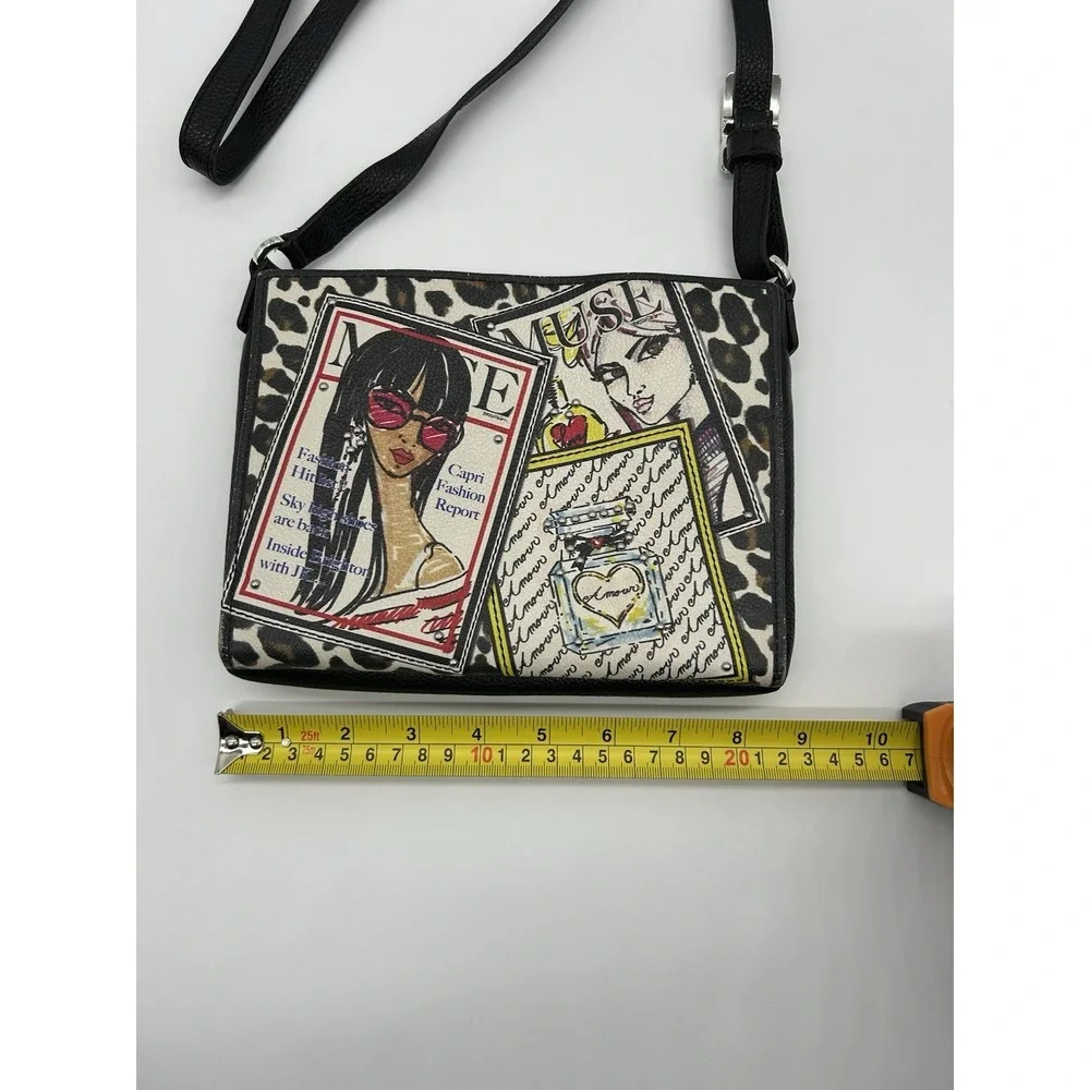 Brighton Fashionista Muse City Organizer Crossbody Bag Tom Clancy Leather RARE